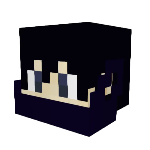 Trinity_001 Minecraft avatar head, 3D render