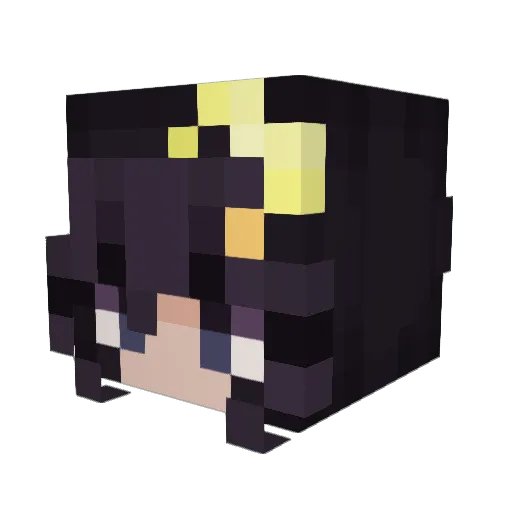 Trinitystandard Minecraft avatar head, 3D render