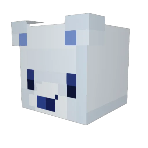 Trinityy0 Minecraft avatar head, 3D render