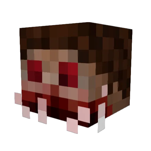 Trinkilll Minecraft avatar head, 3D render