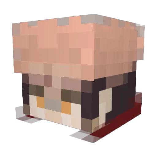 Trint012 Minecraft avatar head, 3D render
