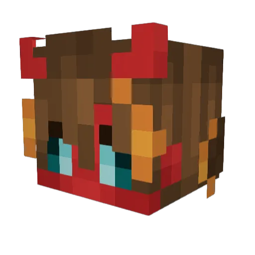 TrioTripz Minecraft avatar head, 3D render