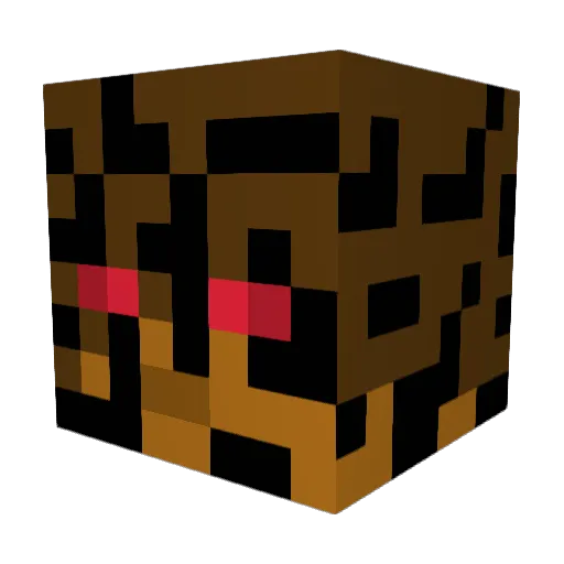 Trionidos Minecraft avatar head, 3D render