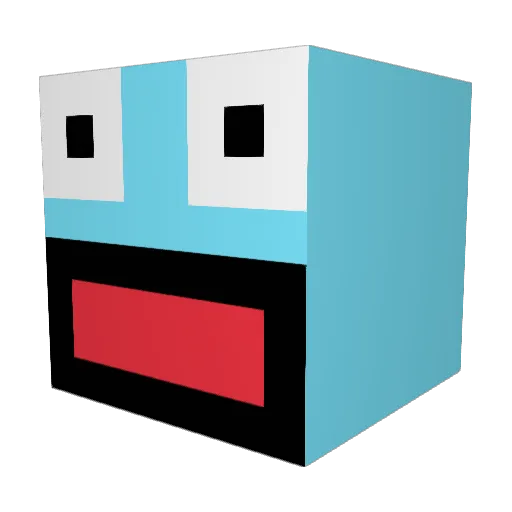 Trip028 Minecraft avatar head, 3D render