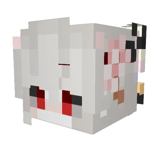 Trip2TheMoon Minecraft avatar head, 3D render
