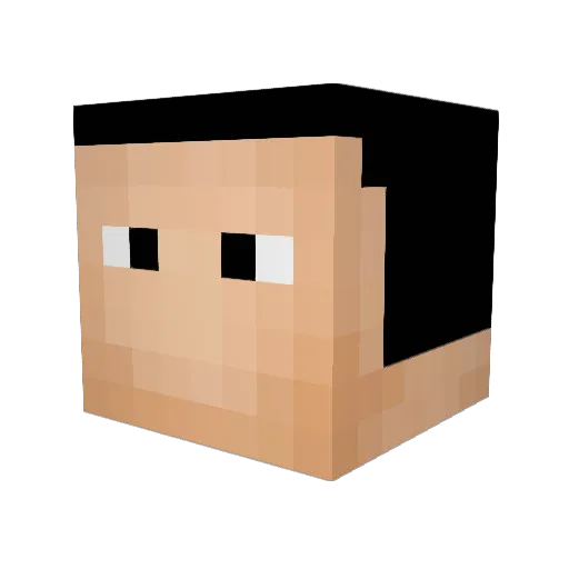 TripTonic Minecraft avatar head, 3D render