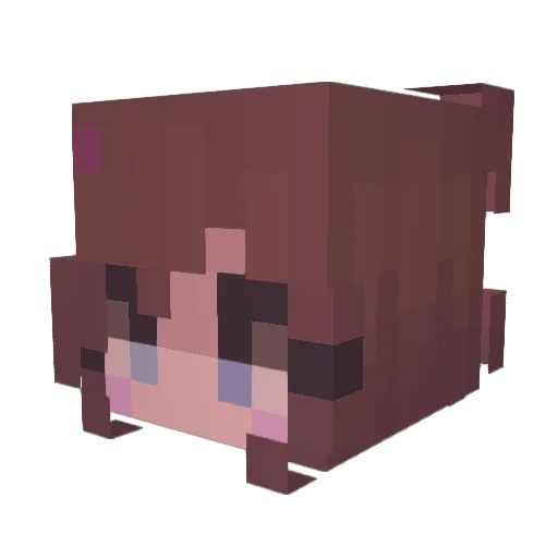 Trip_it Minecraft avatar head, 3D render