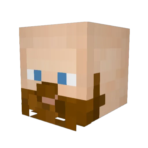 Tripl3X422 Minecraft avatar head, 3D render