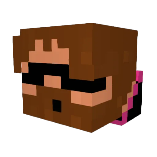 TripleABloxer Minecraft avatar head, 3D render
