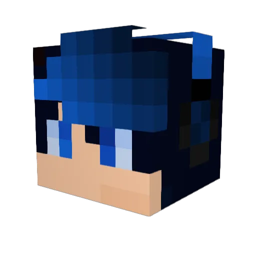 TripleB94 Minecraft avatar head, 3D render