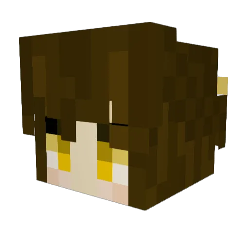 TripleC_03 Minecraft avatar head, 3D render