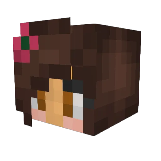 TripleCrowns Minecraft avatar head, 3D render