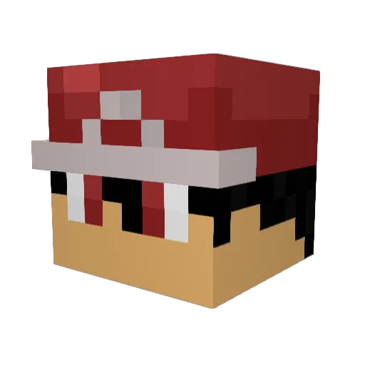 TripleG10 Minecraft avatar head, 3D render