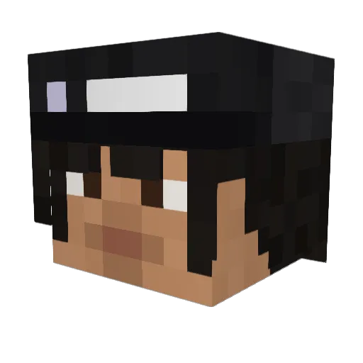 TripleNineFrosty Minecraft avatar head, 3D render