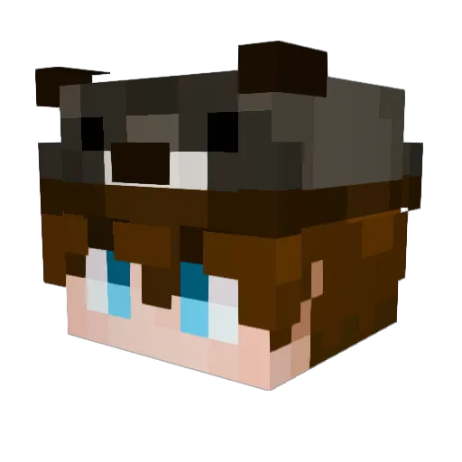 TriplePawns Minecraft avatar head, 3D render