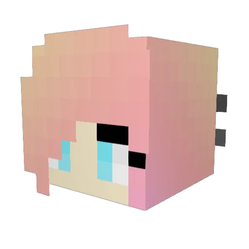 TriplePixel Minecraft avatar head, 3D render