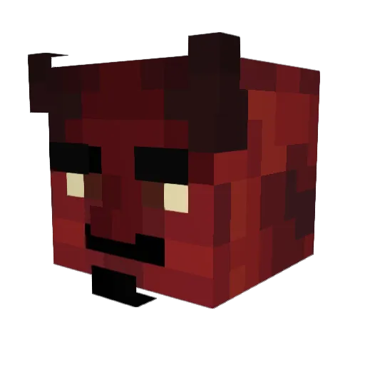 TripleSixLive Minecraft avatar head, 3D render