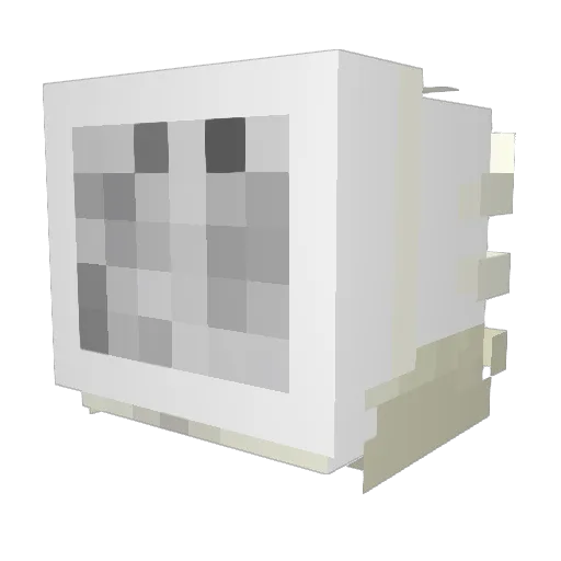 TripleSlash Minecraft avatar head, 3D render