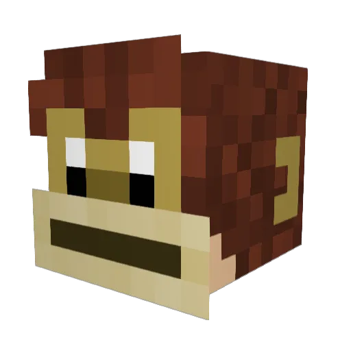 Triple_Task Minecraft avatar head, 3D render