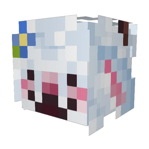 Tripleabatteryz Minecraft avatar head, 3D render