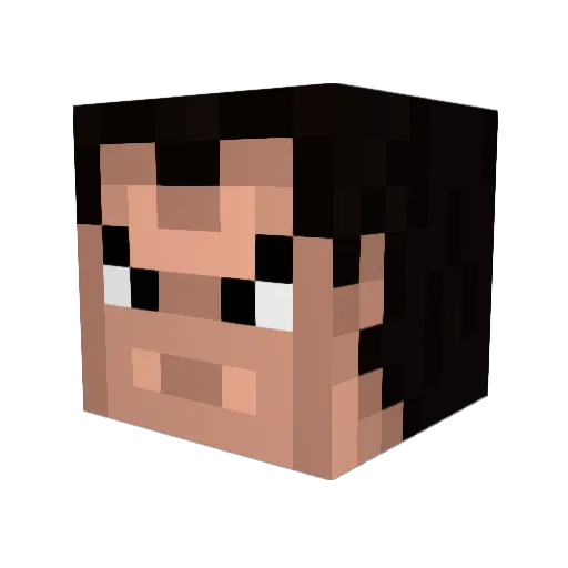 Triplestiff Minecraft avatar head, 3D render