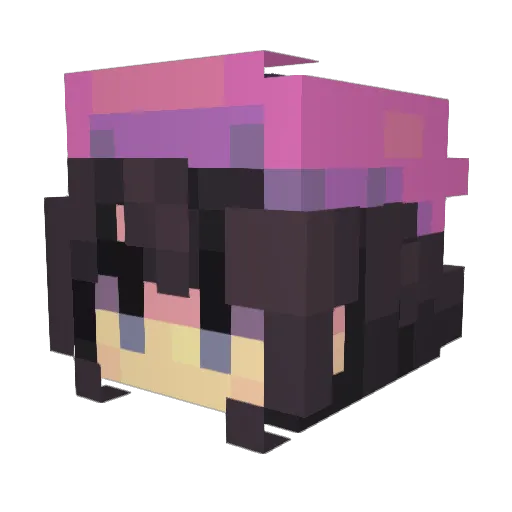 Triplet3153 Minecraft avatar head, 3D render