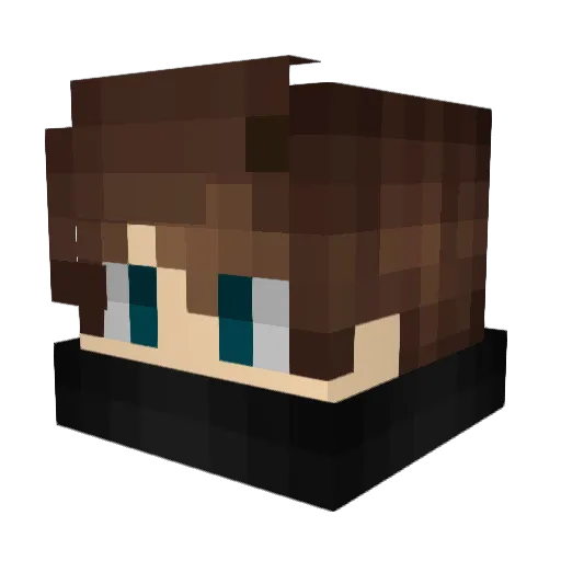 Triplewhisper43 Minecraft avatar head, 3D render