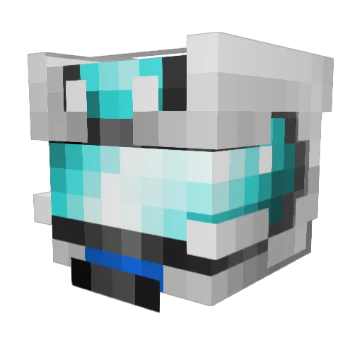 Triplixx Minecraft avatar head, 3D render