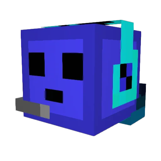 TrippaTronic Minecraft avatar head, 3D render