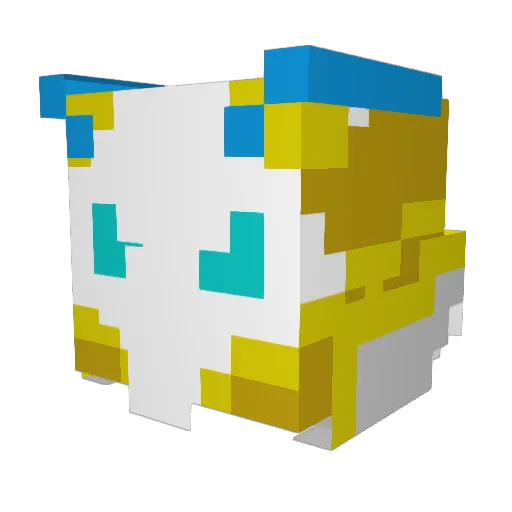 Trippez Minecraft avatar head, 3D render
