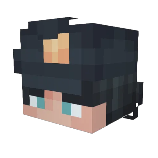 TrippleShotz Minecraft avatar head, 3D render