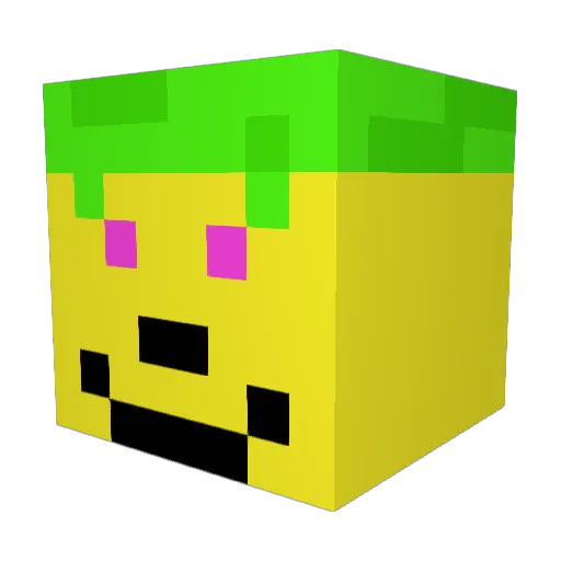 TrippyCodyn Minecraft avatar head, 3D render