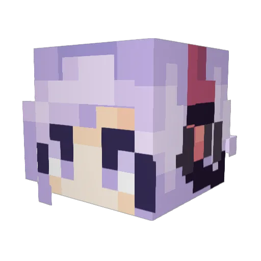 TrippyKitty Minecraft avatar head, 3D render