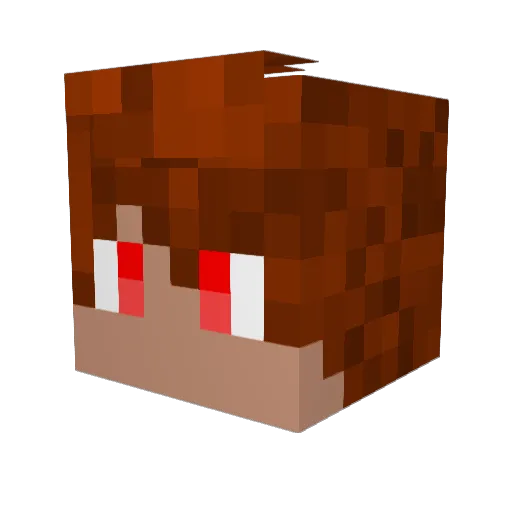 TripsDi Minecraft avatar head, 3D render