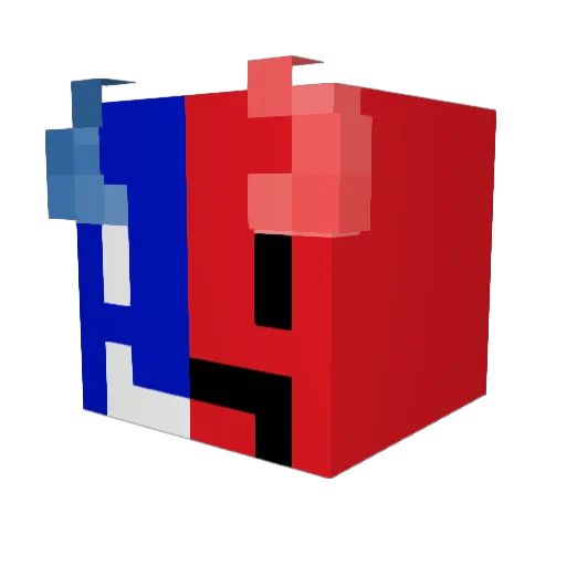 Tripzye Minecraft avatar head, 3D render