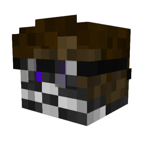 Triquiem115 Minecraft avatar head, 3D render