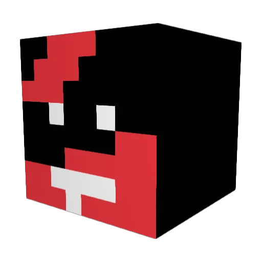 TrisHerm Minecraft avatar head, 3D render