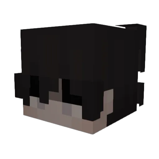 Trisdar Minecraft avatar head, 3D render