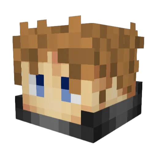 Triselyan Minecraft avatar head, 3D render