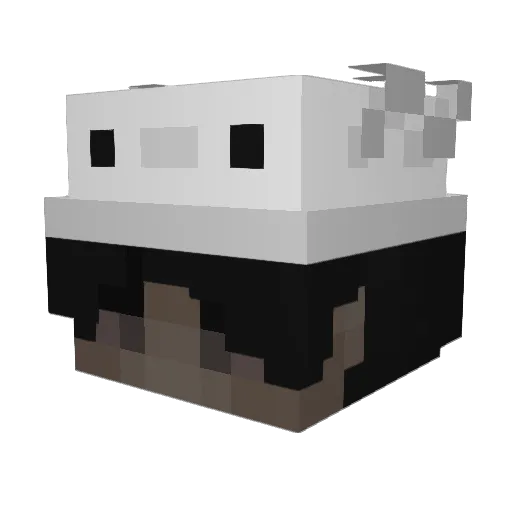 Triser Minecraft avatar head, 3D render