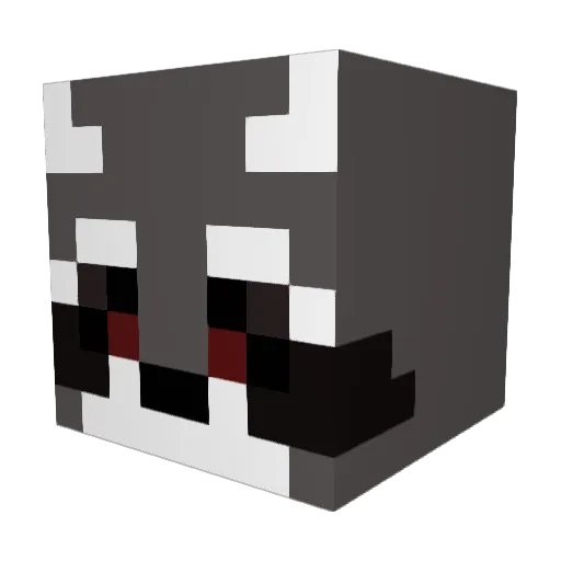 Trisiex Minecraft avatar head, 3D render