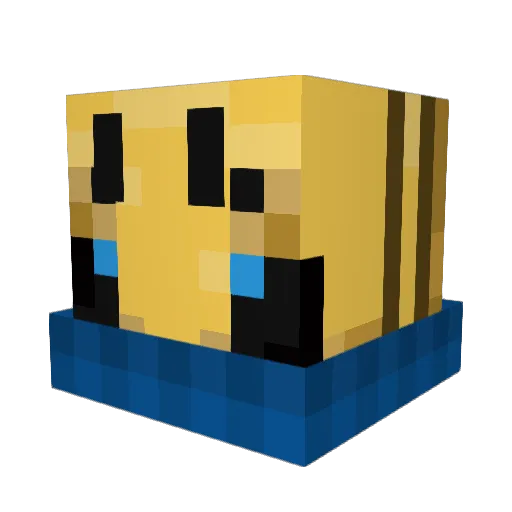 Trisselbee Minecraft avatar head, 3D render