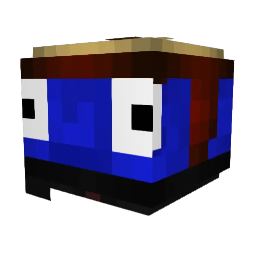 Trissi912 Minecraft avatar head, 3D render