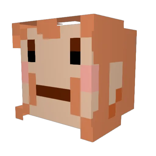 TristGamer2009 Minecraft avatar head, 3D render