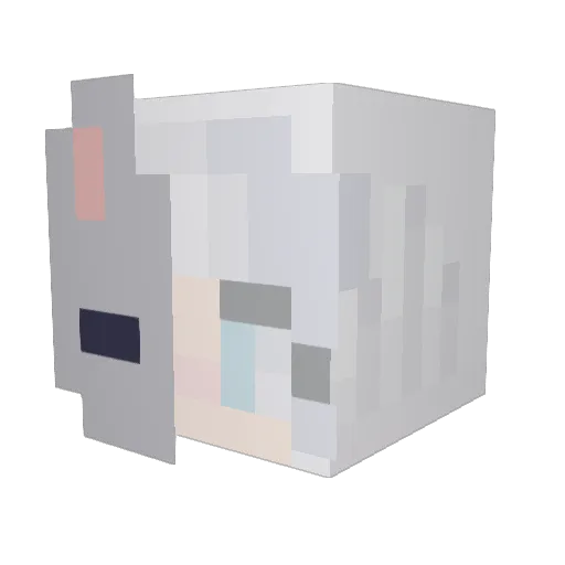Tristame Minecraft avatar head, 3D render
