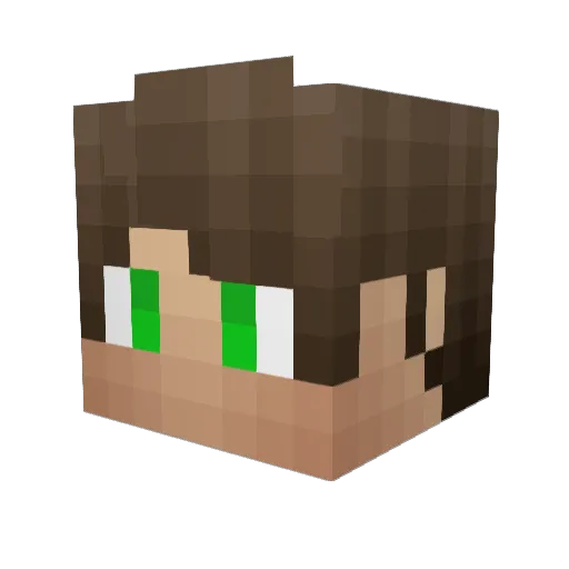 TristanH101 Minecraft avatar head, 3D render