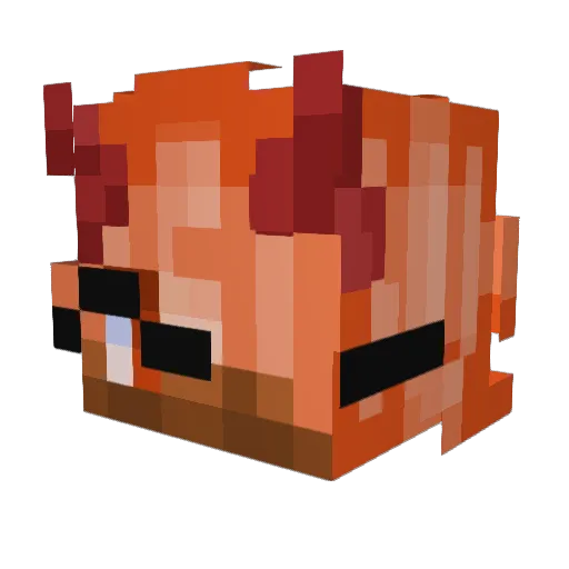 TristanScintilla Minecraft avatar head, 3D render