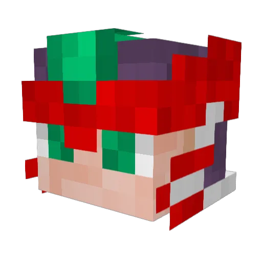 TristanTron Minecraft avatar head, 3D render