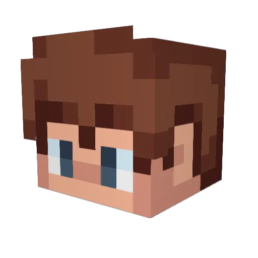 TristanWard Minecraft avatar head, 3D render