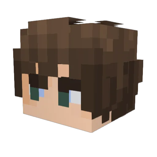 TristanZeta Minecraft avatar head, 3D render